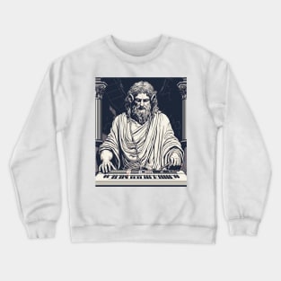 Greek God DJ Crewneck Sweatshirt